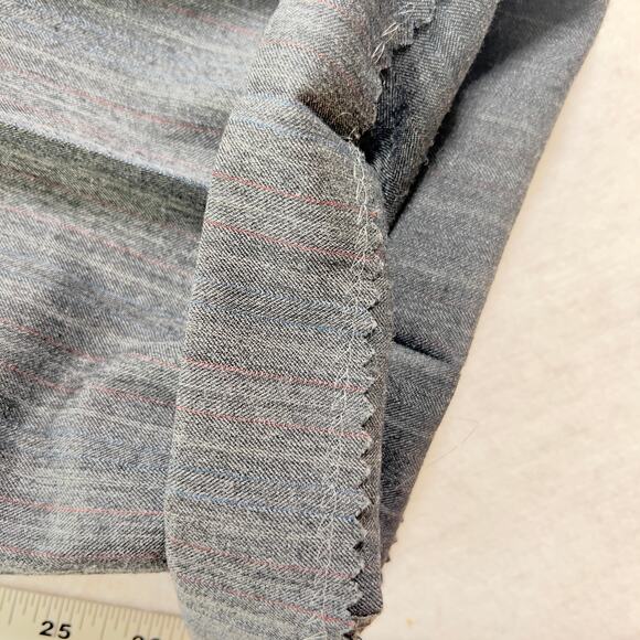 2-Piece Suit Guild-Hall Clothes Men's 42R VINTAGE Grey/ Blue Pin Stripe - Picture 14 of 16